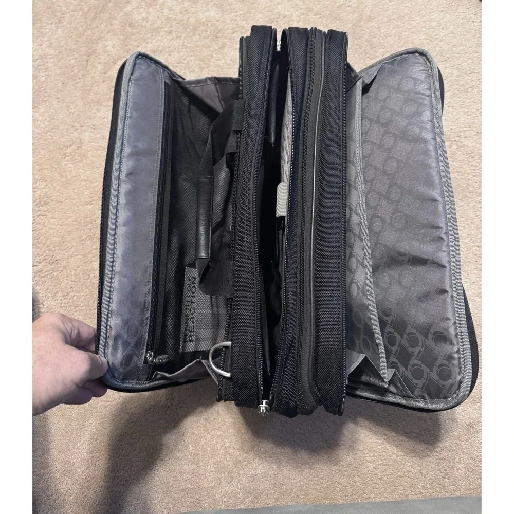 Kenneth Cole‎ Reaction Laptop Bag Briefcase Black Business Career Excellent!
